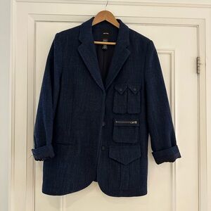 Smythe Navy Patch Pocket Blazer